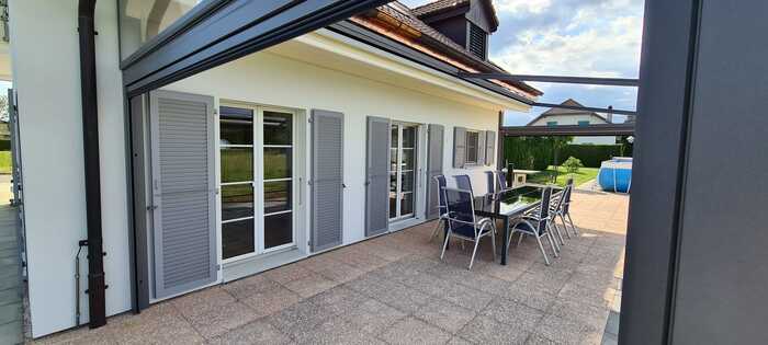 Rénovation de façade par Madéco Peinture dans le canton de Fribourg