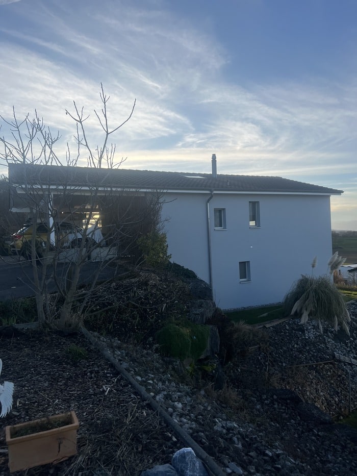 Rénovation de façade par Madéco Peinture dans le canton de Fribourg