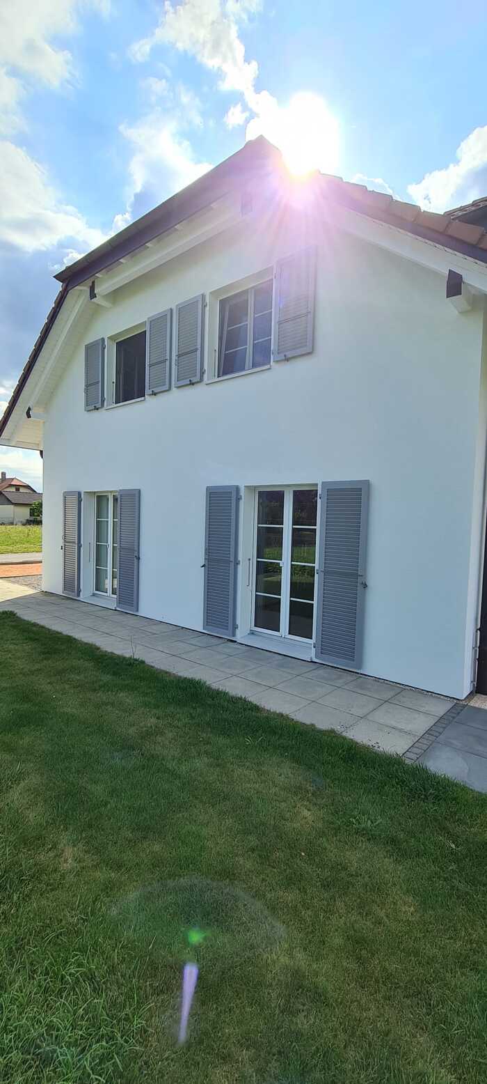 Rénovation de façade par Madéco Peinture dans le canton de Fribourg